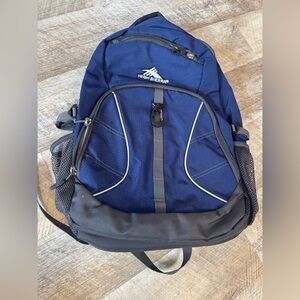 High Sierra backpack, black and blue, very clean, like new